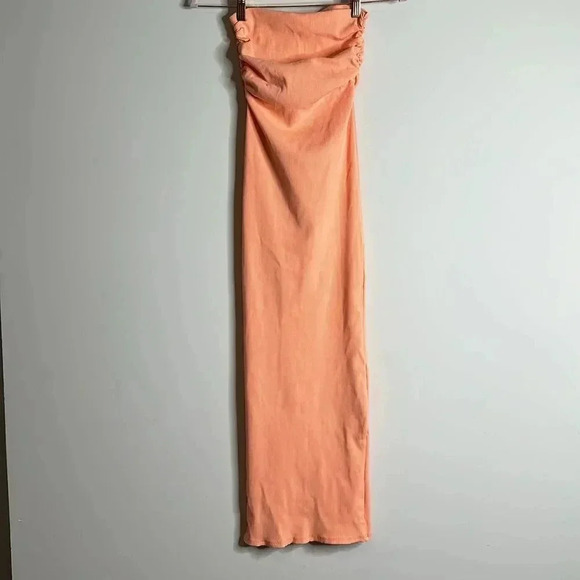 Coral Snatched maxi Skirt - Picture 9 of 10